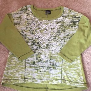 Green long sleeve top